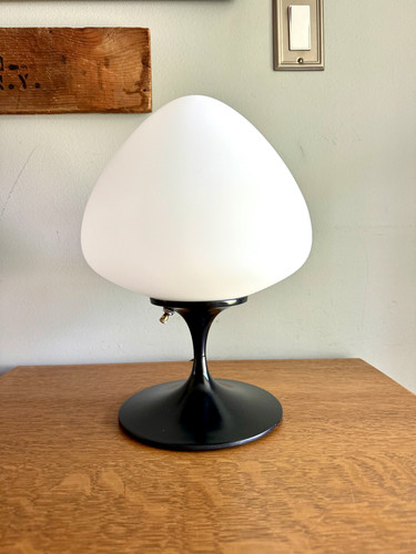 Mid century black tulip table - tulip,